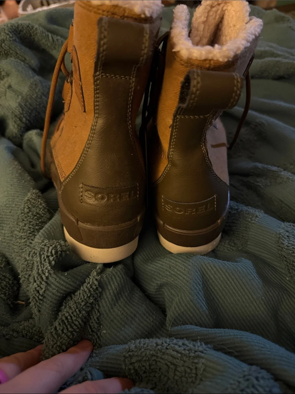 Sorel Women's Brown Faux-Shearling Lined Winter Boots